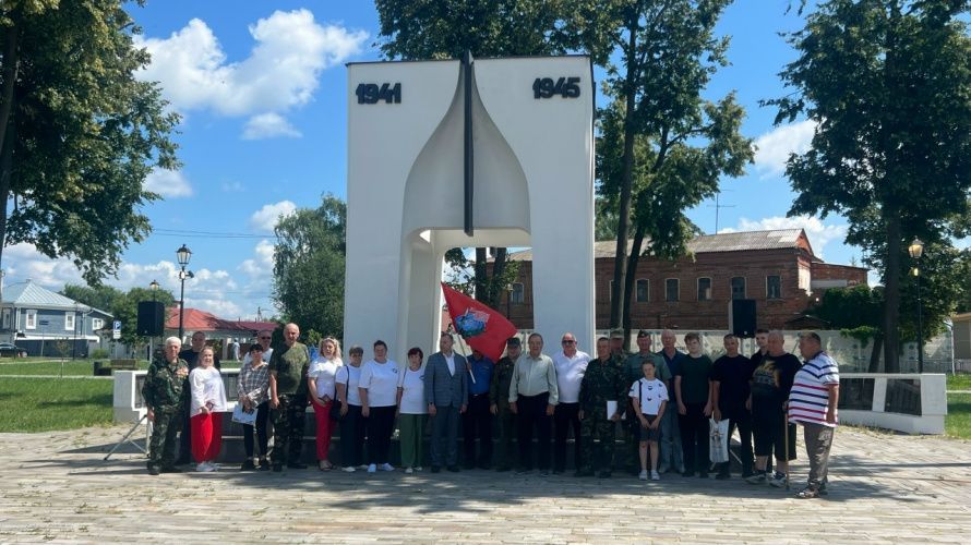 Торжественный митинг, приуроченный ко Дню ветеранов боевых действий.